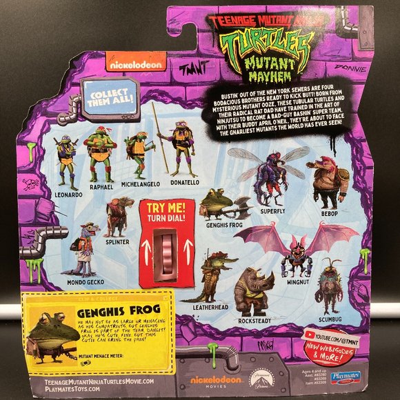 2023 Playmates Teenage Mutant Ninja Turtles Mutant Mayhem GENGHIS FROG Figure - Picture 2 of 2